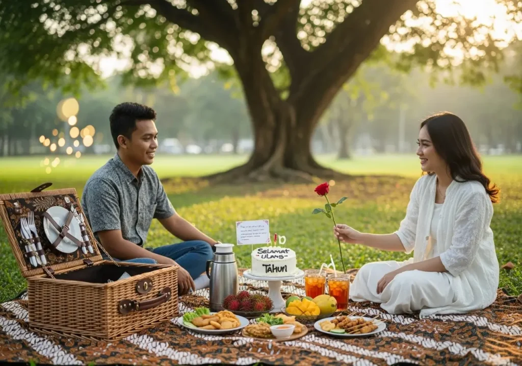 kejutan piknik untuk pacar laki laki yang ulang tahun kejutan piknik untuk pacar laki-laki yang ulang tahun